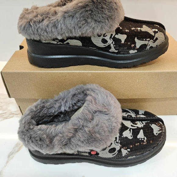 UGG Black and Gray Sequin Mules - Picture 2 of 6